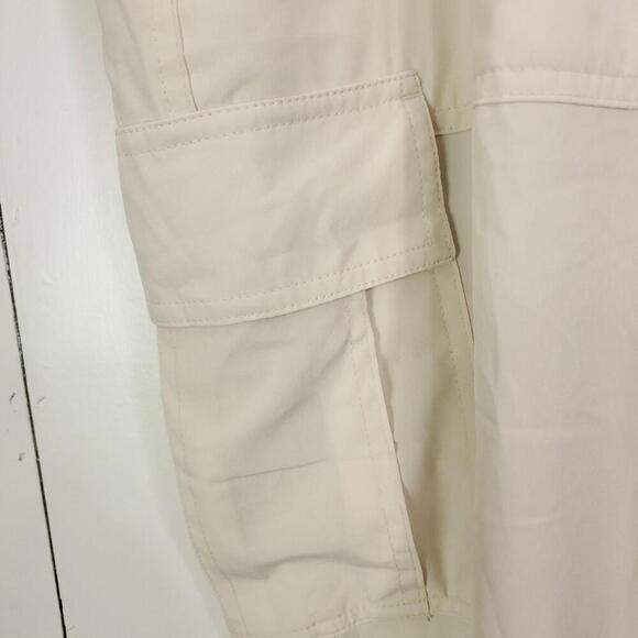 Old Navy Pants WOmens XL Stretch Tech Pull On Joggers Cargo Athleisure Cream - Picture 4 of 9